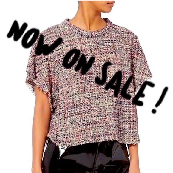 IRO —Devon Tweed Top … size 38 NWOT  ♥️A BEAUTIFUL soft tweed top !! - Picture 5 of 13
